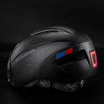 MounBikeHelmet™ | Casque velo avec lunettes magnétiques et lumière LED pour une visibilité renforcée