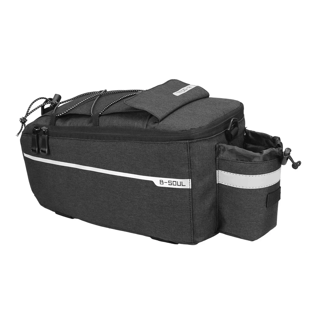 Double Sacoche Vélo Arrière Dunlop - 2x13L, étanche, Bandes Fluorescentes, Pour Porte-bagages