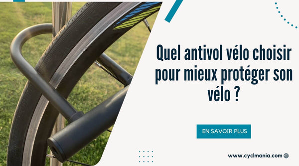Vélo sécurisé avec un antivol vélo adapté aux déplacements quotidiens