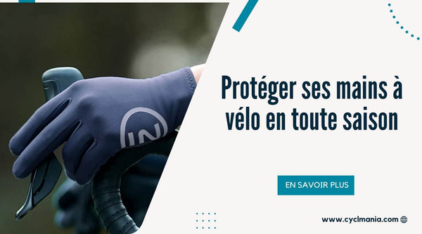 Cycliste portant des gants velo pour protéger ses mains pendant une sortie