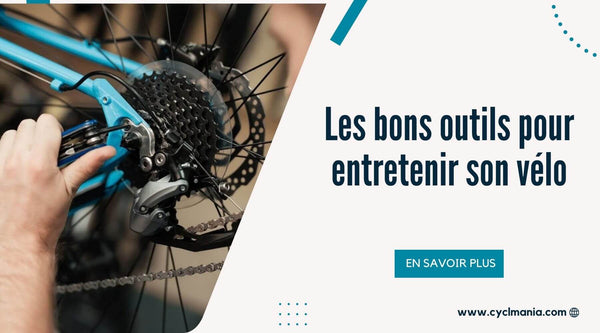 Kit reparation velo accompagné d’une pompe et d’accessoires de nettoyage pour l’entretien courant du vélo.