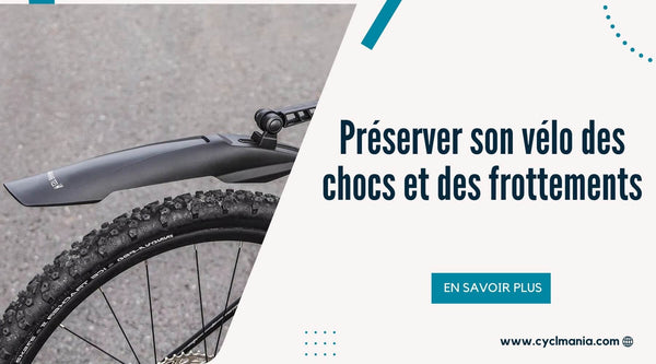 Accessoires de protection velo pour protéger le cadre et les composants des chocs et des frottements.