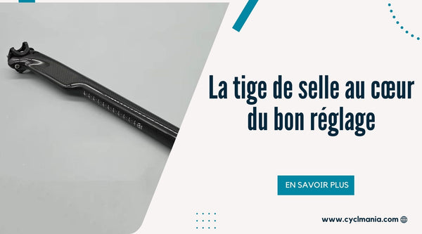 Vélo équipé d’une tige de selle standard réglée pour une position stable