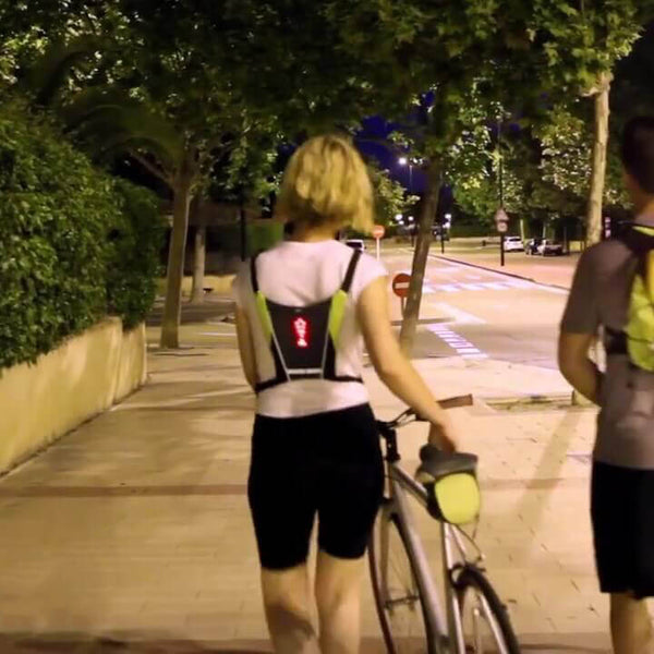 Cyclisme Vélo LED Sans Fil Sécurité Clignotant Gilet Pour Guidage