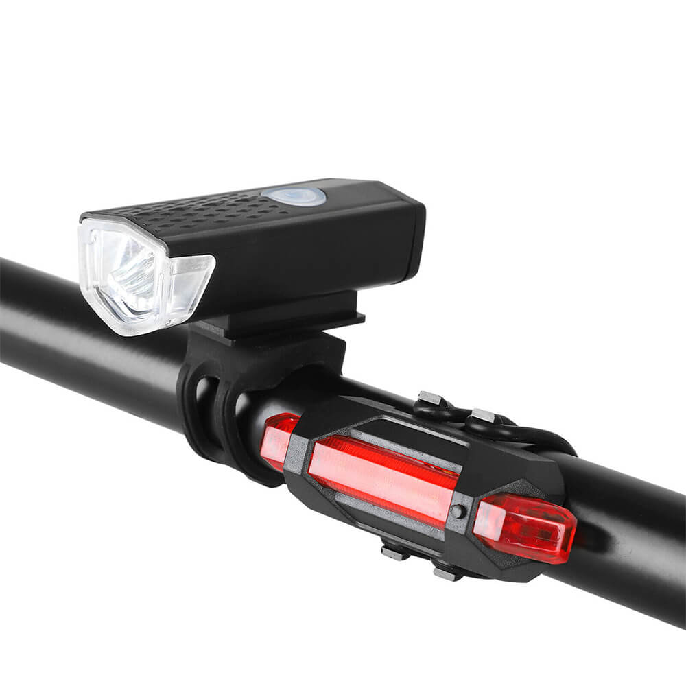 Kit d'éclairage de vélo à batterie LED 600 LUX, phare avant, feu arrière, lampe DHL