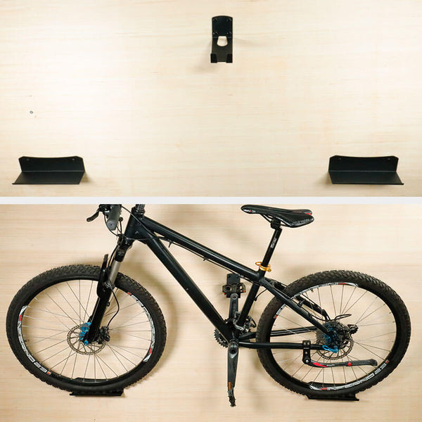 Support Vélo Mural 4 Vélos - Fixation Par Roue, Métal, Dimensions 76x45cm, Neuf