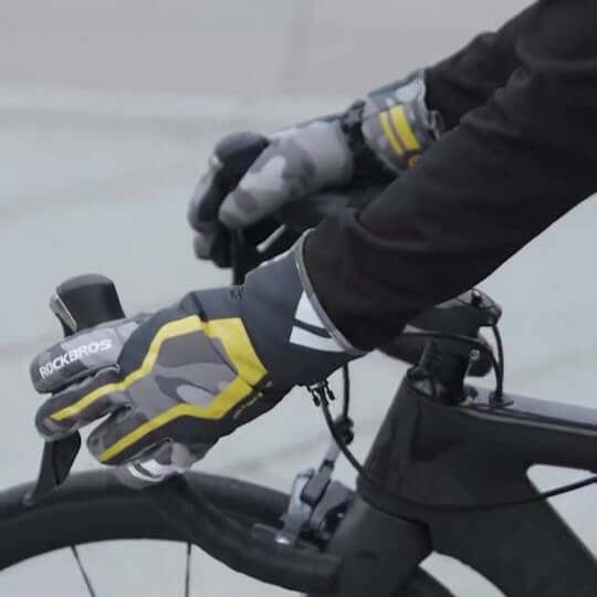 Gants vélo hiver imperméables avec réflécteur - Urban Wheelers