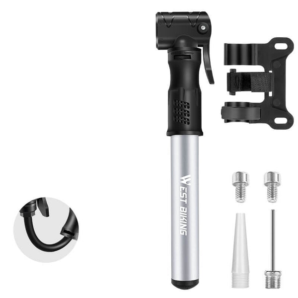 TOPUMP Tiny Pump Mini pompe à pneu de vélo avec jauge, pompe à air TOPUMP Tiny Pump Mini pompe à pneu de vélo avec jauge, pompe à air