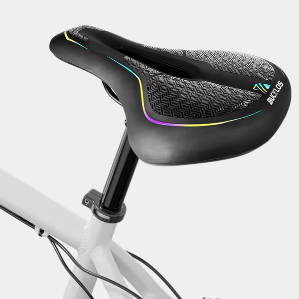 Coussin de Siège de Vélo en Cuir PU VGEBY - Blanc - Respirant et Coussin de Siège de Vélo en Cuir PU VGEBY - Blanc - Respirant et
