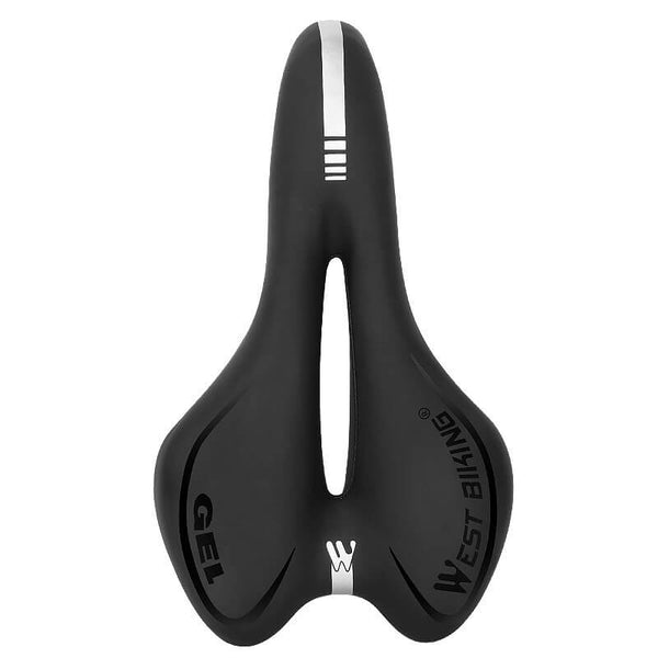 Selle de vélo de luxe Walfort avec gel - couleur noire Selle de vélo de luxe Walfort avec gel - couleur noire