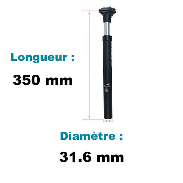 ZOOM SPS-C255 Tige de Selle à suspension pour vélo (31.6 mm diamètre ZOOM SPS-C255 Tige de Selle à suspension pour vélo (31.6 mm diamètre