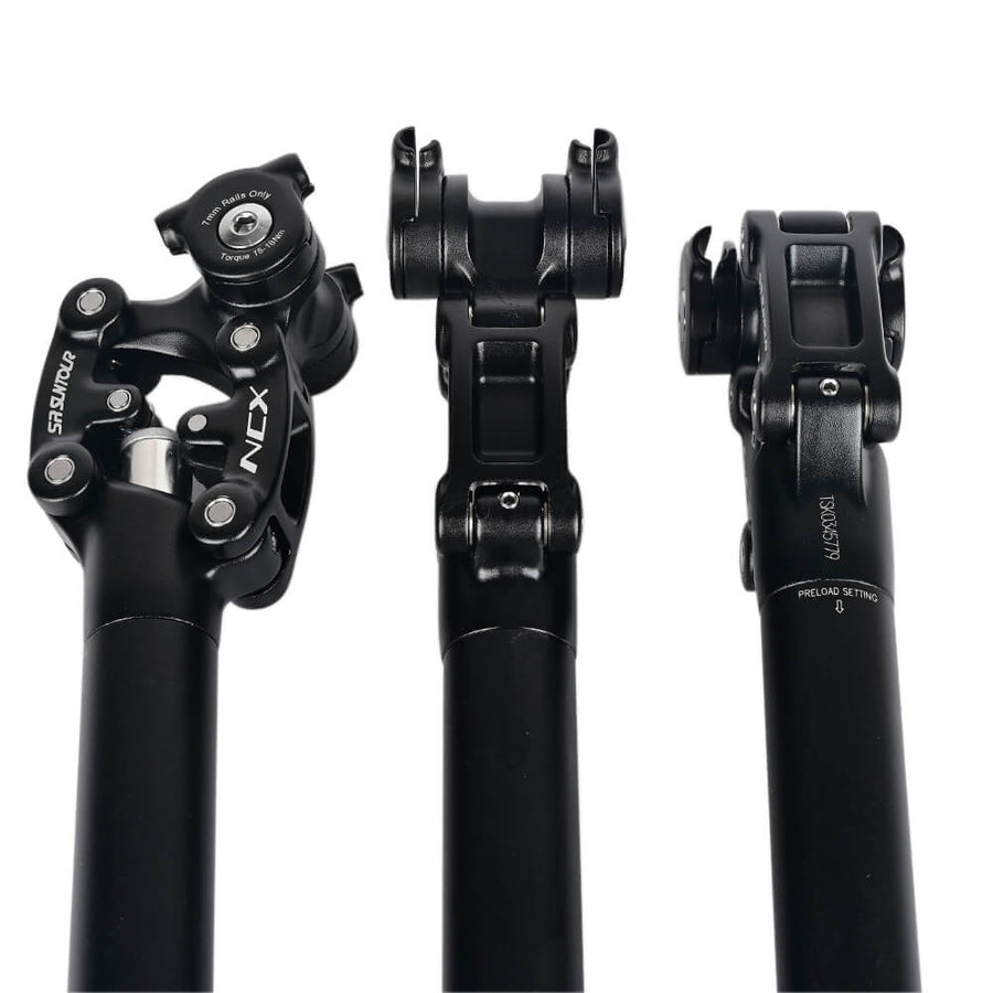 Tige De Selle Suspendue Réglable 27,2/31,6 Mm – 350mm, Alu, Charge 120kg, Carbonenmy