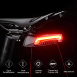LaserLight™ | Feu arrière de vélo avec laser et rechargeable USB - CyclMania.com