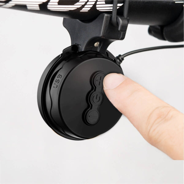 Sonnette vélo rechargeable USB avec 4 modes sonores