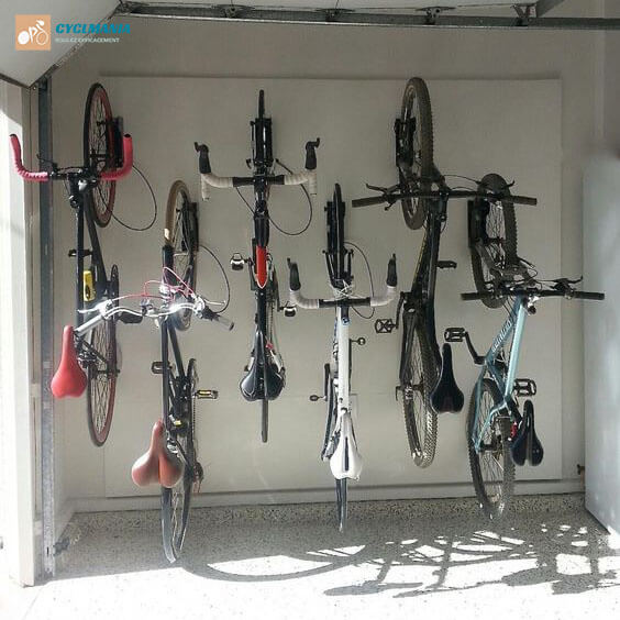 Support mural pour vélo - système de suspension de vélo - gain de place -  épaisseur de