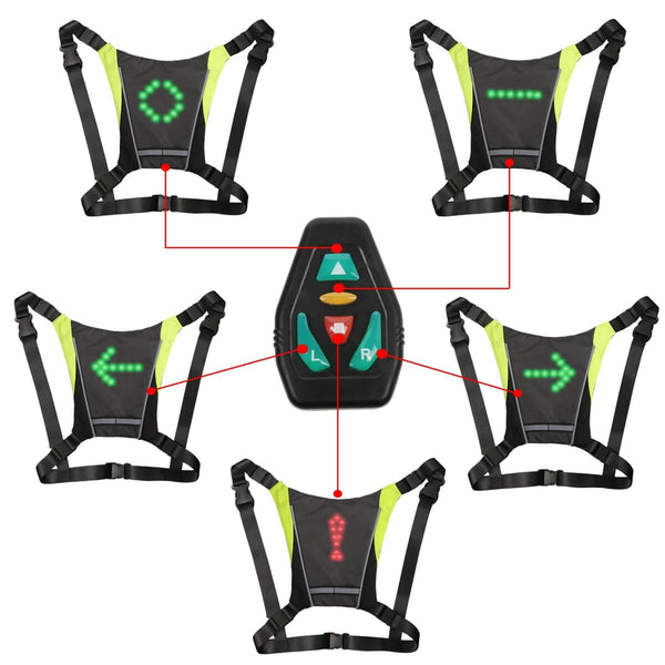 gilet clignotant velo