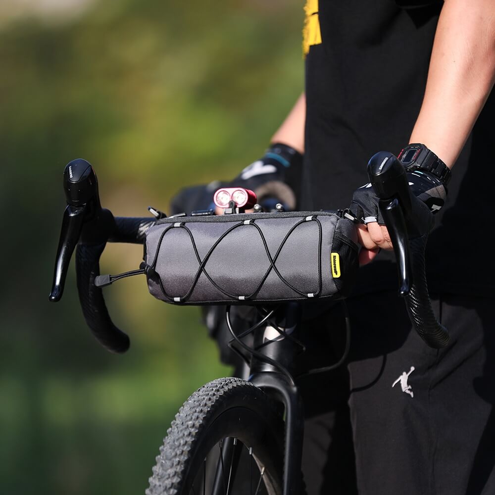 Sacoche De Guidon Vélo Orange - Neuve - Pratique Et Légère
